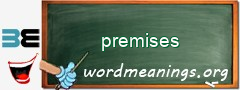 WordMeaning blackboard for premises